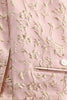 Load image into Gallery viewer, Champagne Shawl Lapel One Button Jacquard Men&#39;s Prom Suits