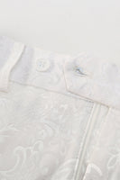 Load image into Gallery viewer, 2 Piece White Shawl Lapel Jacquard Homecoming &amp; Prom Suits