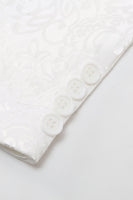 Load image into Gallery viewer, 2 Piece White Shawl Lapel Jacquard Homecoming &amp; Prom Suits