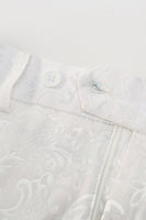 Load image into Gallery viewer, 2 Piece White Shawl Lapel Jacquard Homecoming &amp; Prom Suits