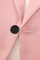 Load image into Gallery viewer, 2 Piece Peak Lapel Grey Pink One Button Men&#39;s Prom Suits