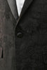 Load image into Gallery viewer, Peak Lapel Black Jacquard Men&#39;s Prom Suits