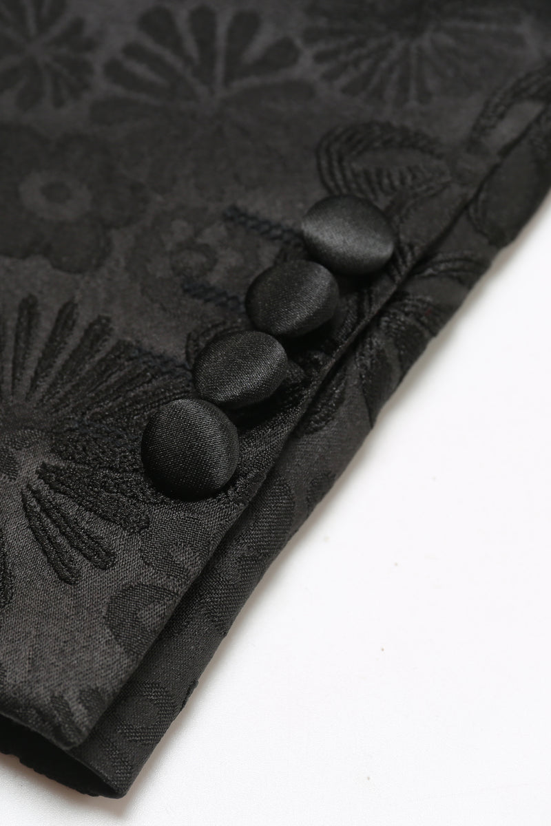 Load image into Gallery viewer, Peak Lapel Black Jacquard Men&#39;s Prom Suits