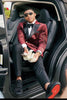 Load image into Gallery viewer, Peak Lapel Burgundy One Button Print Men&#39;s Prom Suits