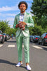 Load image into Gallery viewer, Light Green Shawl Lapel One Button Men&#39;s Prom Suits