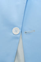 Load image into Gallery viewer, Peak Lapel Single Breasted Sky Blue Men&#39;s Prom Suits