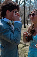 Load image into Gallery viewer, Grey Notched Lapel 3-Piece Men&#39;s Prom Suits