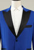 Load image into Gallery viewer, Slim Fit Peak Lapel One Button Blue Men&#39;s Prom Suits