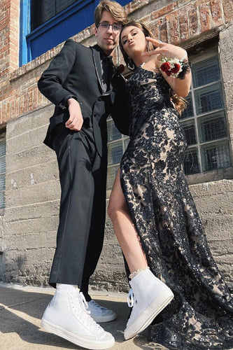 Black Notched Lapel Single-Breasted 3 Piece Men's Prom Suits