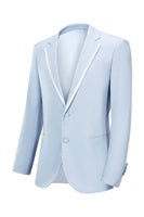 Load image into Gallery viewer, Light Grey Notched Lapel Men&#39;s 2-Piece Prom Party Suits