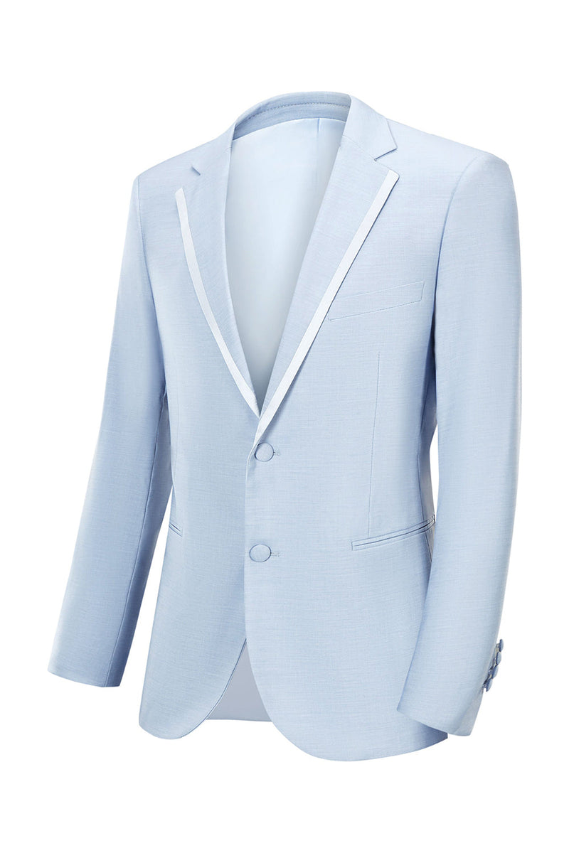 Load image into Gallery viewer, Light Grey Notched Lapel Men&#39;s 2-Piece Prom Party Suits