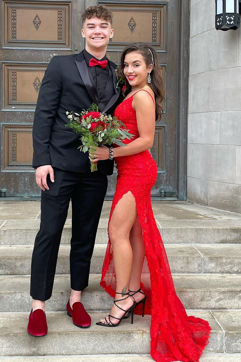 Load image into Gallery viewer, Black Peak Lapel 3 Piece Single-Breasted Men&#39;s Prom Party Suits
