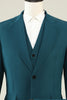 Load image into Gallery viewer, Dark Green Notched Lapel 3 Piece Men&#39;s Prom Suits