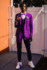 Load image into Gallery viewer, Purple Double Breasted 3 Piece Prom Homecoming Suits