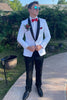 Load image into Gallery viewer, Silm Fit Shawl Lapel White Prom Suits for Men