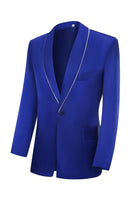 Load image into Gallery viewer, Royal Blue 3-Piece Shawl Lapel One Button Prom Suits