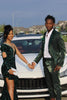 Load image into Gallery viewer, Shawl Lapel One Button Dark Green Men&#39;s Prom Suits
