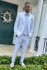 Load image into Gallery viewer, Shawl Lapel One Button White Men&#39;s Prom Suits