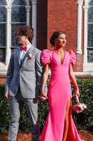 Load image into Gallery viewer, Grey 3 Piece Two Buttons Notched Lapel Men Wedding Prom Suits