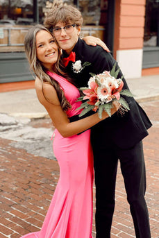 Black Notched Lapel 2 Piece Homecoming Suits