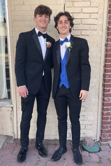 Black 2 Piece Prom Homecoming Suits For Men