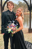 Load image into Gallery viewer, Black Notched Lapel 2 Piece Prom Suits For Men