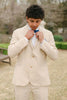 Load image into Gallery viewer, Ivory Notched Lapel 3 Piece Prom Wedding Suits
