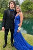 Load image into Gallery viewer, Notched Lapel Two Button Black Men&#39;s Party Suits