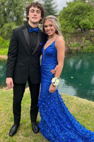 Load image into Gallery viewer, Notched Lapel Two Button Black Men&#39;s Party Suits