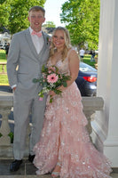 Load image into Gallery viewer, Notched Lapel Two Buttons Grey Men&#39;s Prom Suits