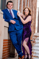 Load image into Gallery viewer, Royal Blue Notched Lapel 2 Piece Prom Homecoming Men Tuxedo