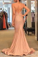 Load image into Gallery viewer, Sparkly Royal Blue Mermaid Long Prom Dress With Sequins