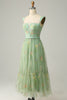 Load image into Gallery viewer, A Line Sweetheart Green Long Prom Dress with Embroidery