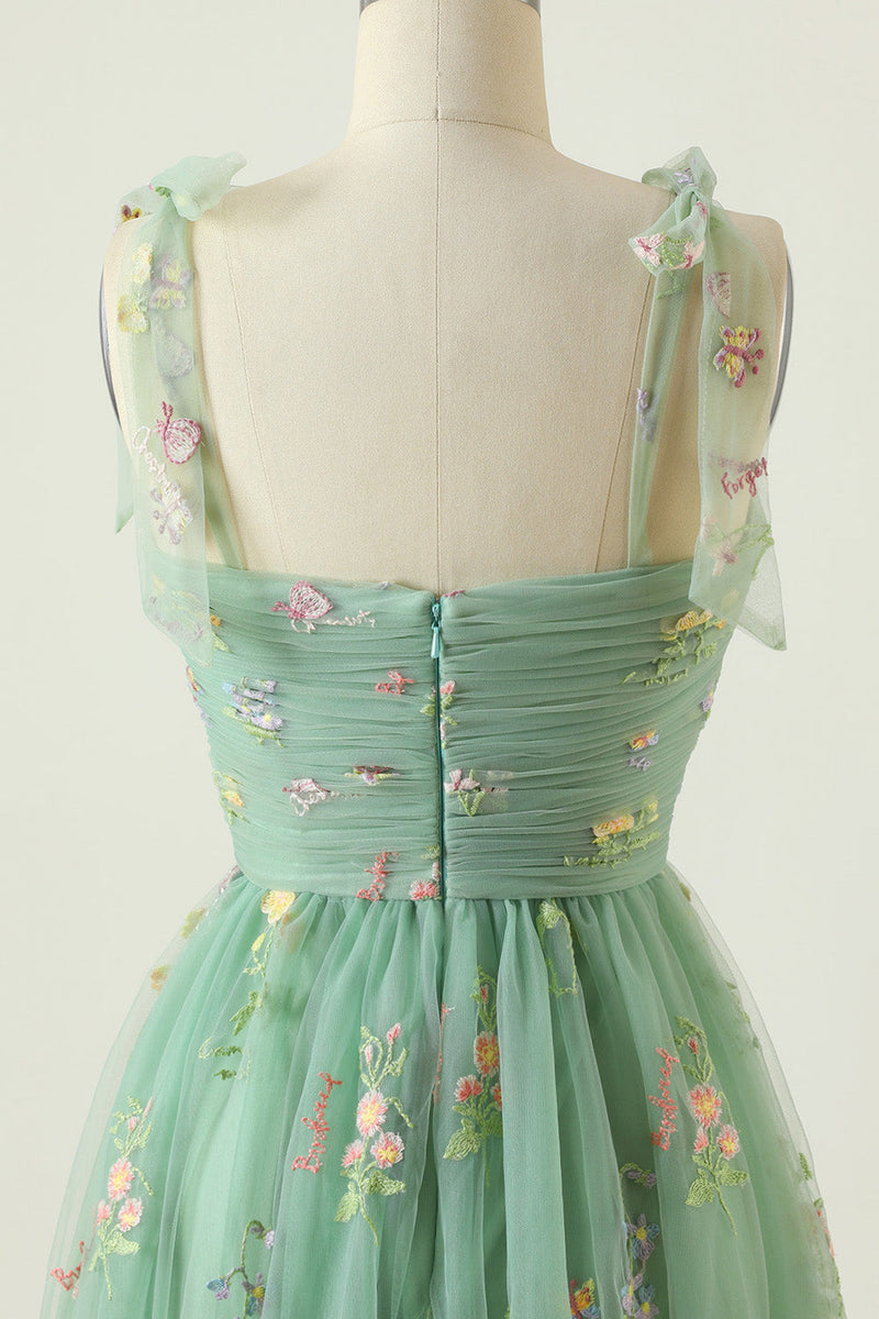 Load image into Gallery viewer, Plus Size Champagne Embroidery Long Prom Dress