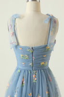 Load image into Gallery viewer, Champagne Embroidery Long Prom Dress