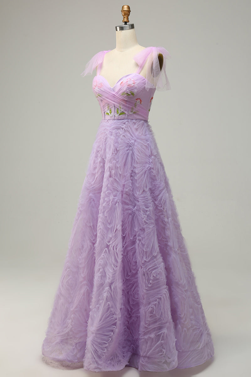 Load image into Gallery viewer, Light Green A-Line Prom Dress With Embroidery