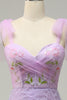 Load image into Gallery viewer, Light Green A-Line Prom Dress With Embroidery