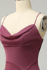 Load image into Gallery viewer, Plus Size Desert Rose Spaghetti Straps Long Prom Dress with Slit