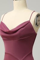 Load image into Gallery viewer, Plus Size Desert Rose Spaghetti Straps Long Prom Dress with Slit