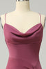 Load image into Gallery viewer, Plus Size Desert Rose Spaghetti Straps Long Prom Dress with Slit