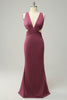 Load image into Gallery viewer, Plus Size Desert Rose Cross Front Long Prom Dress