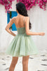 Load image into Gallery viewer, Navy Corset A-Line Tulle Short Prom Dress