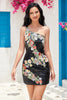 Load image into Gallery viewer, Bodycon One Shoulder Olive Sequin Beading Short Prom Dress