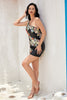 Load image into Gallery viewer, Bodycon One Shoulder Olive Sequin Beading Short Prom Dress