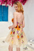 Load image into Gallery viewer, Champagne Strapless Short Prom Dress with 3D Flowers