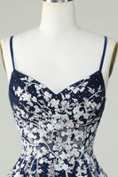 Load image into Gallery viewer, Dusty Sage Spaghetti Straps Short Prom Dress With Criss Cross Back