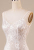 Load image into Gallery viewer, Backless Lace Ivory Wedding Dress with Sweep Train