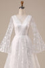 Load image into Gallery viewer, Ivory Lace Flare Sleeves A-Line Wedding Dress
