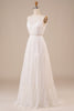 Load image into Gallery viewer, A-Line Simple Long Wedding Dress