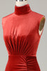 Load image into Gallery viewer, Mermaid Terracotta Velvet Sleeveless Bridesmaid Dress
